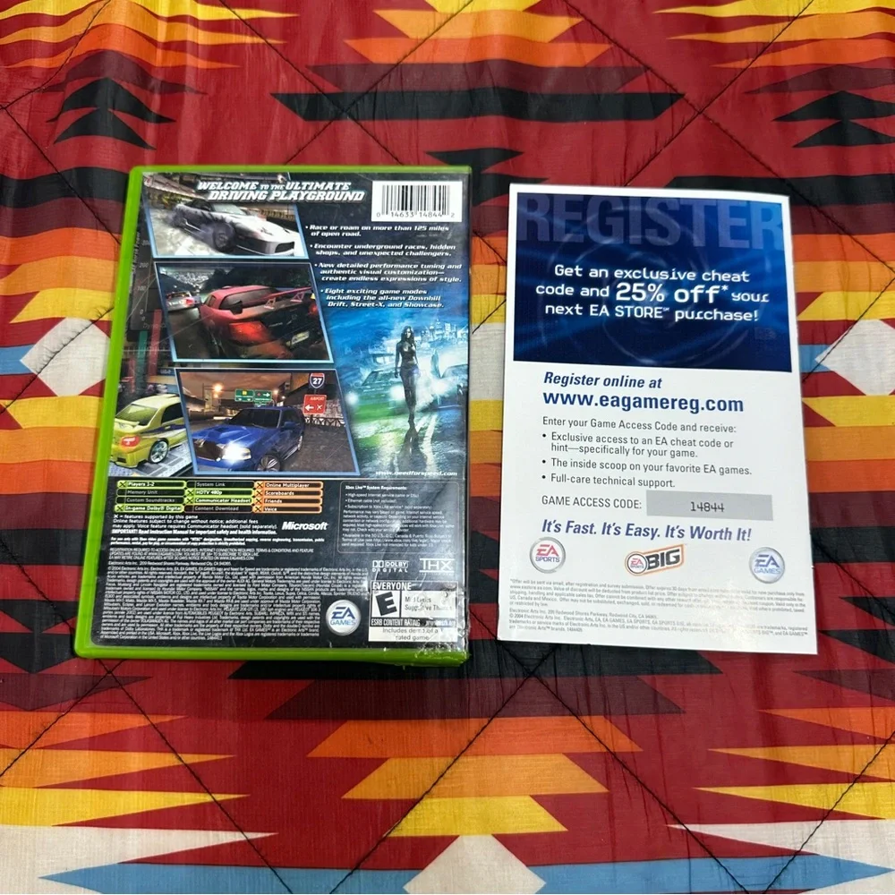 Need for Speed Underground 2 (Microsoft Xbox, 2004) (NO GAME)